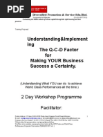 Training Proposal For Q-C-D Methodology Workshop-Revised 281108