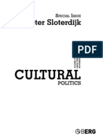 Cultural Politics Peter Sloterdijk