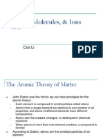 Atoms, Molecules, & Ions