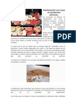 Adulteración Con Soya en Productos Cárnicos