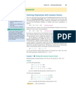 Factoring Polynomials With Common Factors