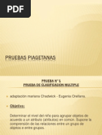 Pruebas Piagetanas