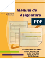 M.A. Base de Datos Distribuidas