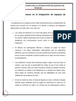 Métodos y Procesos en La Integración de Equipos de Trabajo.