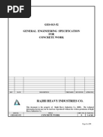 GES-013-52 General Engineering Specification FOR Concrete Work