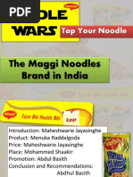 Tap Your Noodle: The Maggi Noodles Brand in India