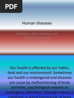 Human Diseases: (Infectious, Non-Infectious and Deficiency Disease)