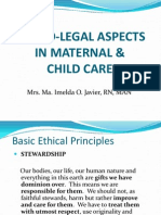 Ethico-Legal Aspects in Maternal & Child Care: Mrs. Ma. Imelda O. Javier, RN, MAN