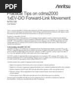 Practical Tips On Cdma2000 1xEV-DO Forward-Link Movement: Cell Master