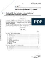 As 1774.35-2007 Refractories and Refractory Materials - Physical Test Methods Guide To The Determination of R