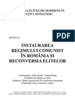 Reconversia Elitelor in Regimul Comunist