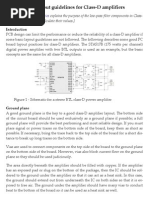 Circuit Board Layout Guidelines For Class-D Amplifiers