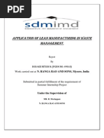 Appilication of Lean Manufacturing in Waste Management