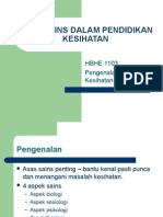 Topik 3 - Asas Sains Dalam Pendidikan Kesihatan