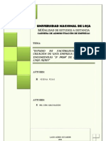 Proyecto "Estudio de Factibilidad para La Creación de Una Empresa de Servicio de Encomiendas "D' Prisa" de La Ciudad de Lago Agrio"