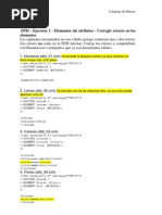 DTD - Ejercicio 1 - Elementos Sin Atributos - Corregir Errores en Los Elementos