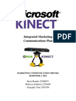 Microsoft Kinect Marketing Communication Plan