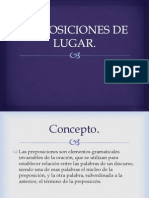 Preposiciones de Lugar