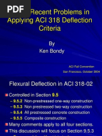 Deflectionproblems in ACI-318