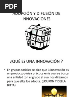 ADOPCIÓN Y DIFUSIÓN DE INNOVACIONES Clase 5