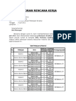 Form Laporan Rencana Kerja