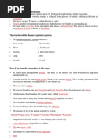 Chapter 1: Respiration 1.1 The Human Breathing Mechanism