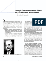 Samansky, Successful Strategic Communication Plans