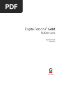 Digitalpersona Gold: SDK For Java