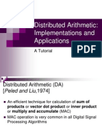 Distributed Arithmetic: Implementations and Applications: A Tutorial