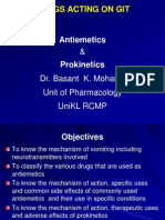 Antiemetics and Prokinetics