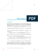 Olynomials: The Polynomial P (X) - For Example, 4x + 2 Is A Polynomial in The Variable X of