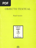 ANTELO, Raul - Objecto Textual