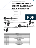 Manual Desbrozadora Zomax ZMB260T ZMM2600T