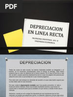 Exposicion Depreciacion en Linea Recta