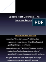 Specific Host Defenses: The Immune Response