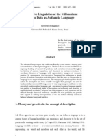 Descriptive Linguistics at The Millennium: Corpus Data As Authentic Language