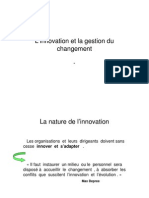 L Innovation Et La Gestion Du Changement