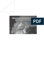 Texas League of Conservation Voters: 2009 Legislative Scorecard