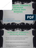 Hubungan Tamadun Dengan Budaya Dan Bangsa