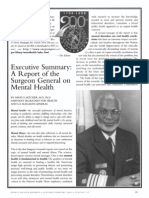 Satcher 2000 - Executive Summary - A Report of The SG On Mental Health