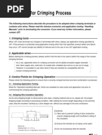 Precaution For Crimping Process