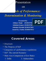 Standards of Performance: Determination & Monitoring