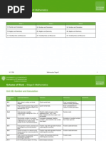 Scheme of Work Maths Stage 8