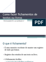 Como Fazer Fichamento de Texto Ou Livro