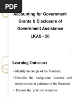 Government Grant - LKAS 20