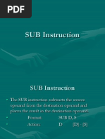 SUB Instruction