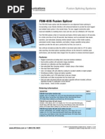 Afl Fsm-60s Splicer Spec Sheet