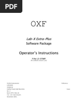 Operator's Instructions: Lab-X Extra-Plus