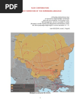 Slav Contribution To The Formation of The Romanian Language