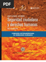 Informe Sobre Seguridad Ciudadana y Derechos Humanos